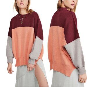 Free People Easy Street Sweater Color Block